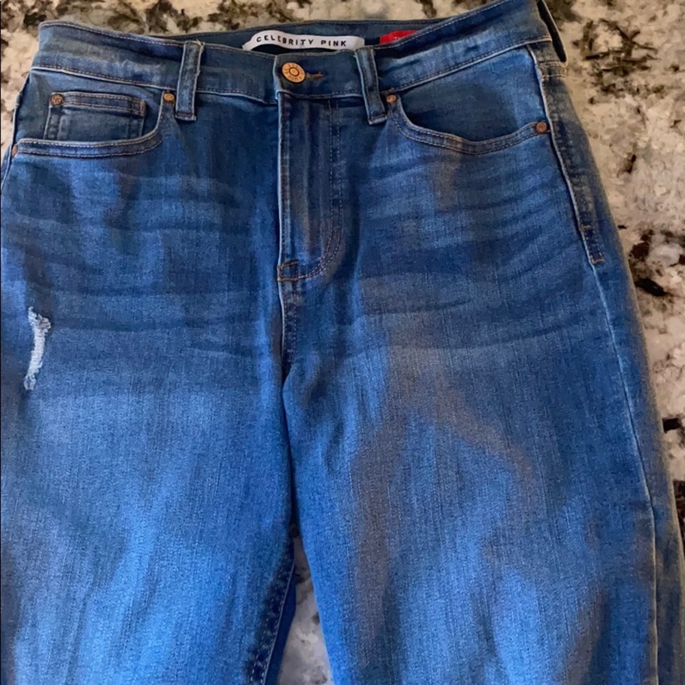 Straight leg skinny jeans